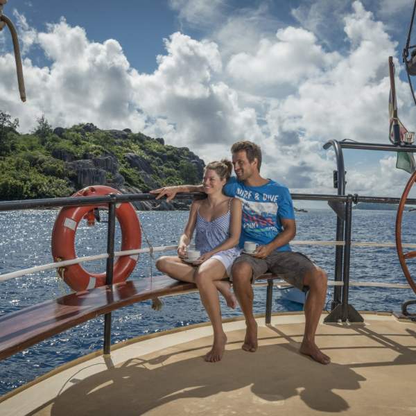 Steigen Sie ein auf den Seychellen