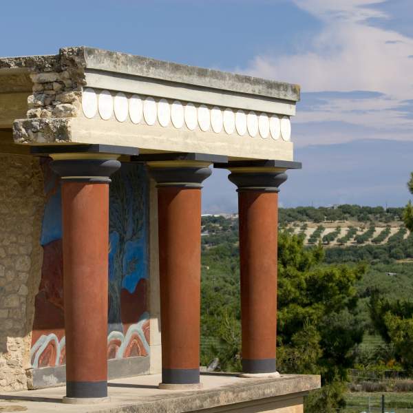 Die kretische archäologische Stätte Knossos