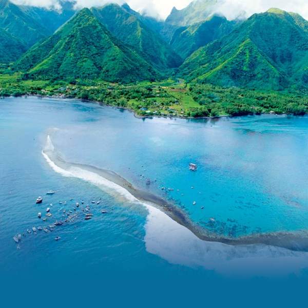 Raiatea - Der Hafen von Uturoa