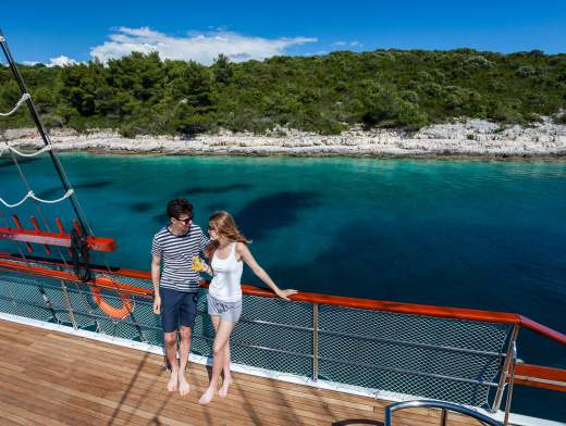 Privatisierte Kreuzfahrt in Kroatien an Bord einer Gulet