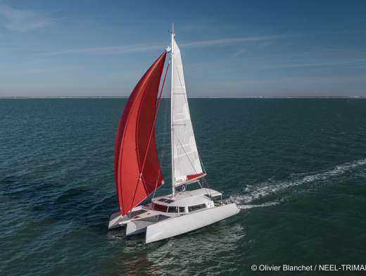Segelkurs an Bord eines Trimarans