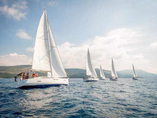 Kreuzfahrt in einer Flottille in Kroatien