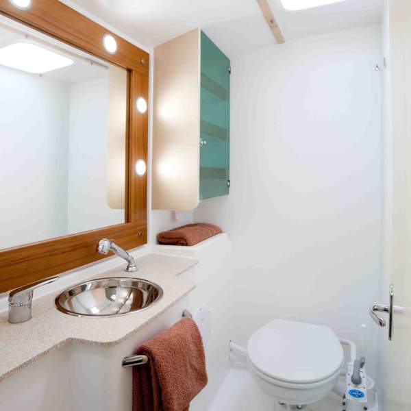Ein funktionales Badezimmer