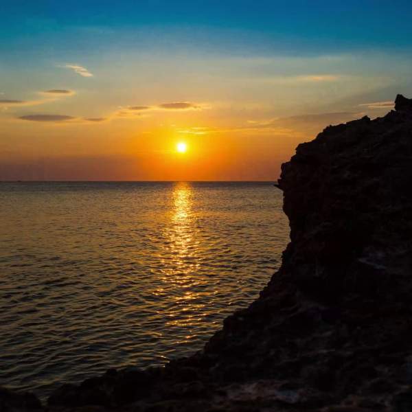 Sonnenuntergang in Kallithea