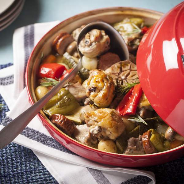 Peka, ein traditionelles Abendessen