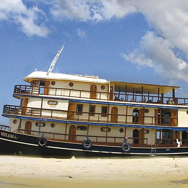 ... mit traditionellen Formen des Amazonas!